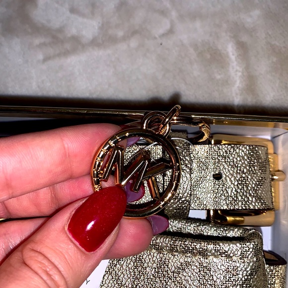 Michael Kors Women's Cambodia Logo Belt Bag Metallic Gold - Picture 6 of 6